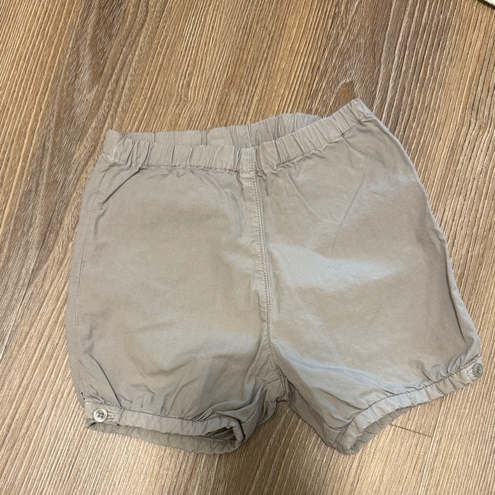 Baby bonpoint khaki cotton shorts size 6 months